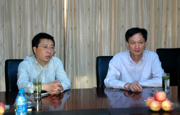 溧阳市地税局局长戚浩东一行来ag真人国际集团调研