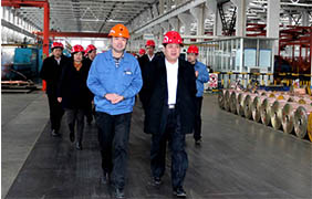 山东省东平县党政代表团来ag真人国际电缆旅行考察