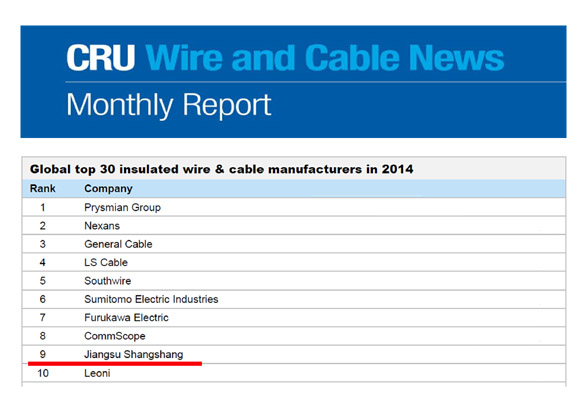 ag真人国际电缆再次进入全球绝缘线缆制造商前十