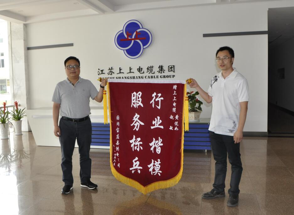 ag真人国际电缆获用户赠锦旗致谢
