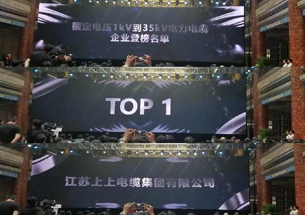 中石化易派客产品评价数据榜首次宣布：ag真人国际电缆位居1-35kV电力电缆类产品榜首