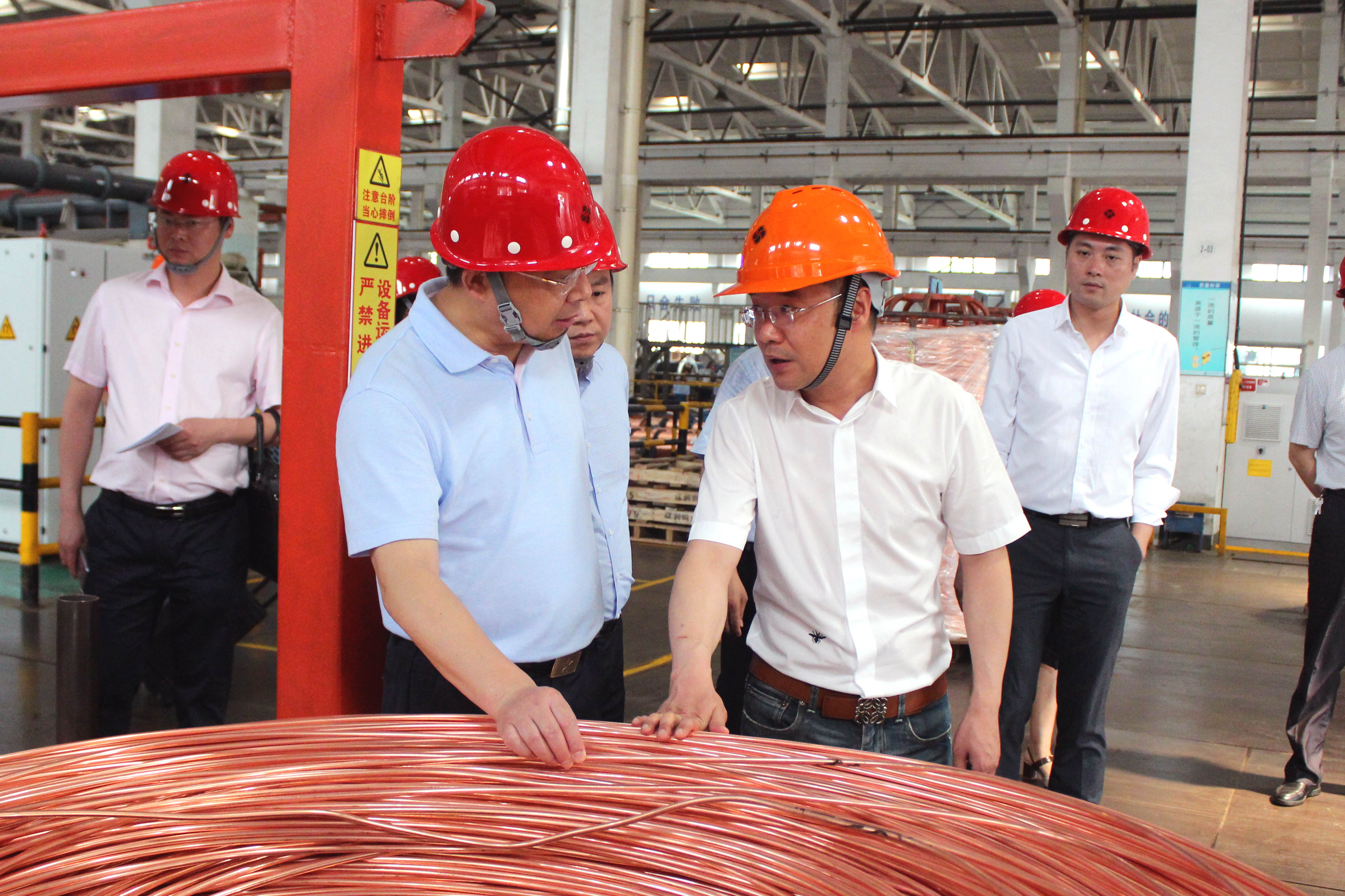 2019年6月10日，，，，四川省广安市岳池县委书记郑鹏程率党政代表团来ag真人国际电缆旅行考察