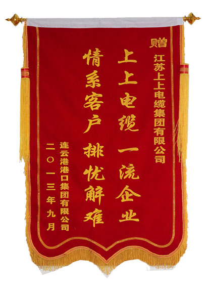 ag真人国际电缆获用户赠锦旗致谢