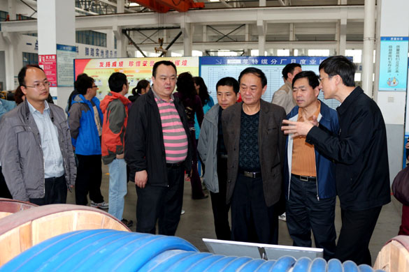 4月25日，，常州市发改委向导一行30余人来ag真人国际电缆旅行