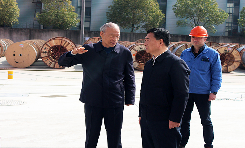 常州市人大常委会副主任盛建良来ag真人国际电缆考察